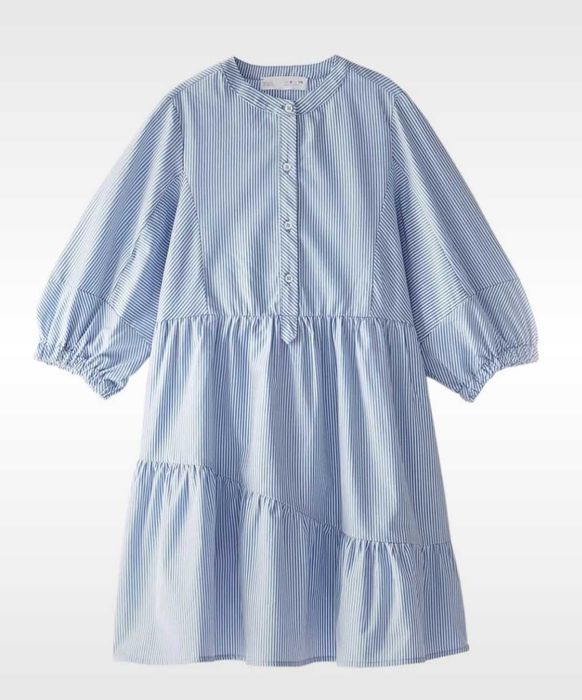 Vestido às riscas Zara