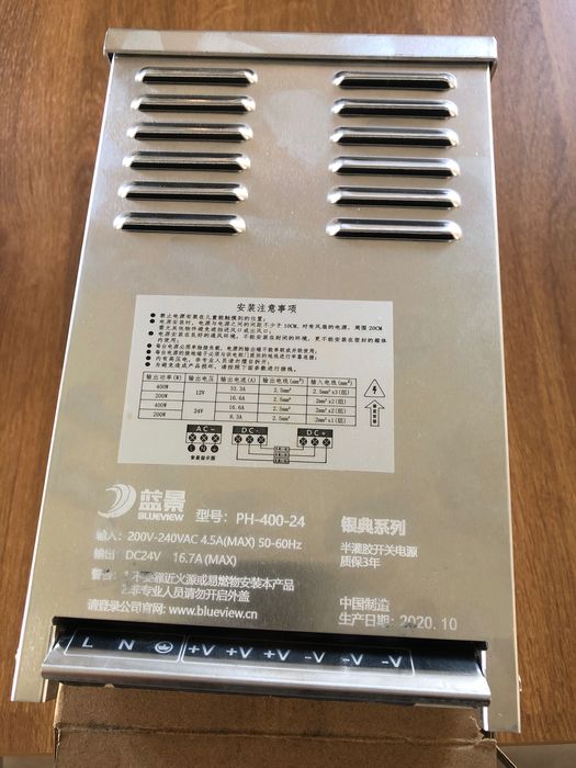 Zasilacz PH-400-24 Blueview 24V 16.7A 400W