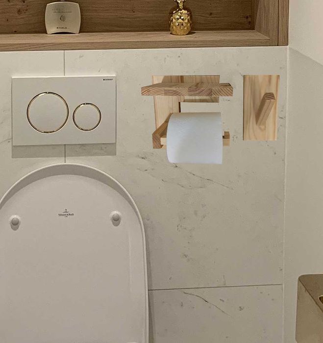 Тримач для туалетного паперу. Держатель для туалетной бумаги из дерева