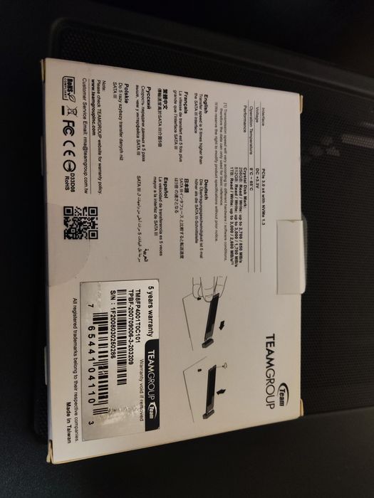 Накопитель 1 TB Team Group /NVMe SSD/M.2