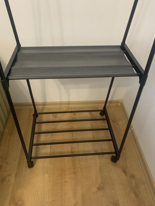 Пересувна вішалка для підлоги THE NEW COAT RACK Чорний. Вішалка. Одяг.