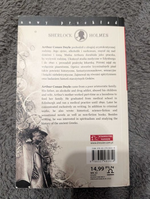 Książka Sprawy Sherlocka Holmesa Arthur Conan Doyle