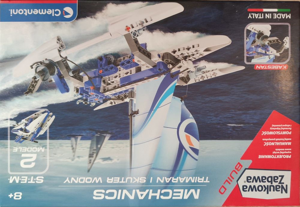 Trimaran skuter wodny klocki clementoni