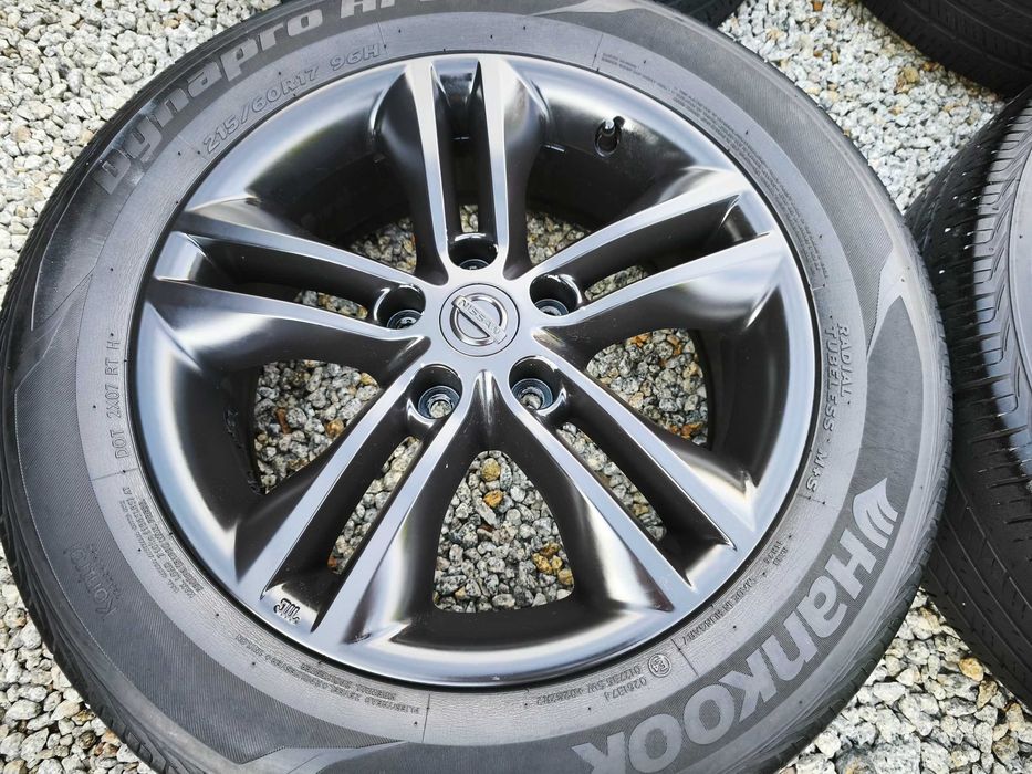Oryginał NISSAN 5x114,3r17 Qashqai Juke Renault Dacia CZARNY MAT