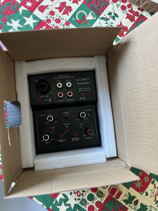 Mesa de Mistura 2 Canais com USB Audio (VMM201) - VONYX