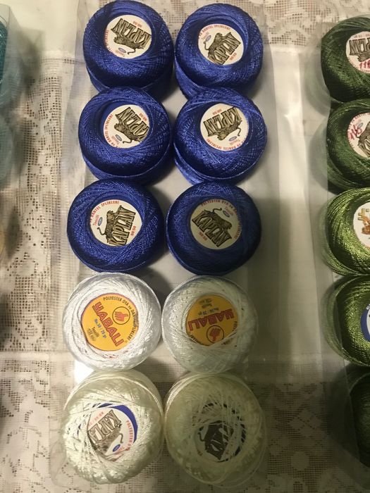 Продам літню пряжу та нитка різних кольорів та виробників
