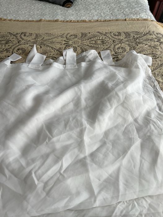 2 Cortinas transparentes brancas