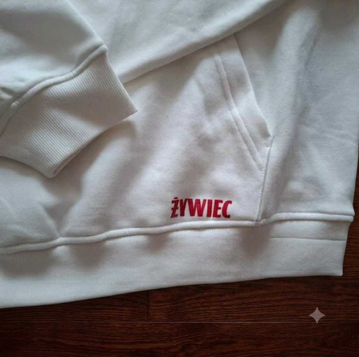 WYPRZEDAŻ Biała bluza dresowa Żywiec Kubota XL