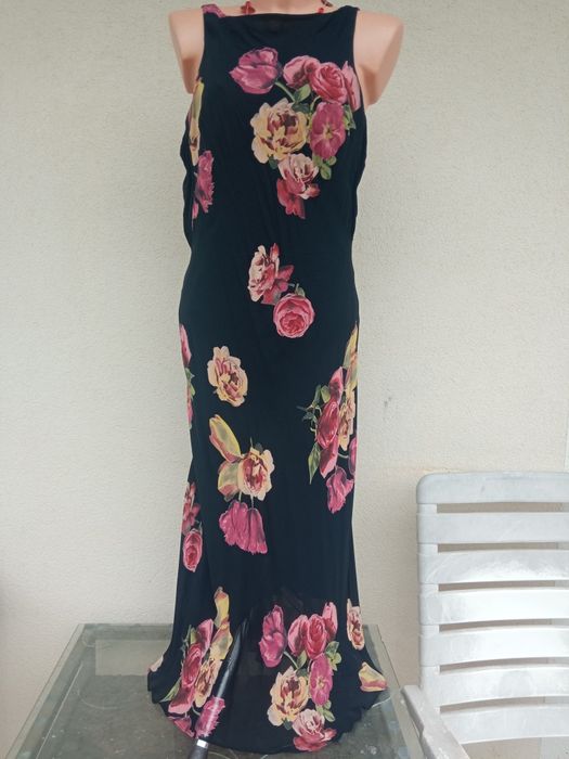 Cache sukienka maxi boho róże tulipany 120 cm pachy wesele wiskoza hit