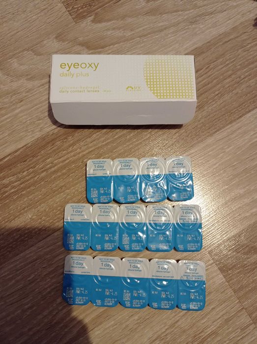 soczewki jednodniowe eyeoxy daily plus -4,50 LUB -4,25 [BC 8.6, DIA 14.0]