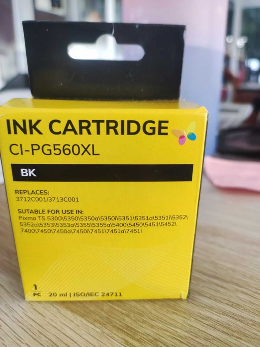 Tinteiro para Impressora Canon PG-560XL (Preto) – Novo e Selado)