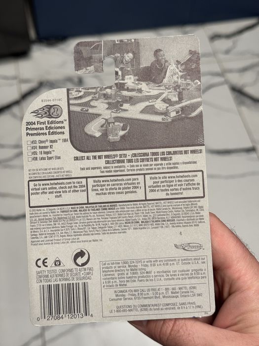 Hot Wheels Lotus Sport Elise 2004 pierwsze wydanie! Złoty First Editio