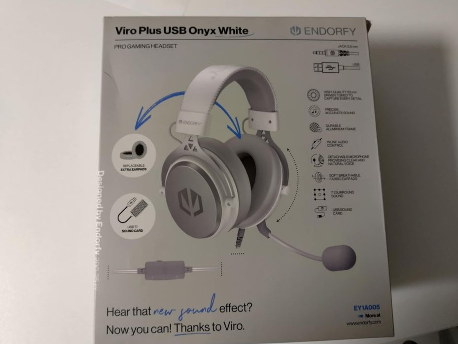 Słuchawki Endorfy Viro Plus Onyx White
