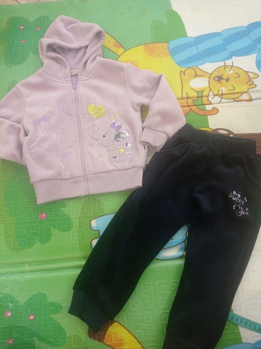 Велюровий теплий костюм