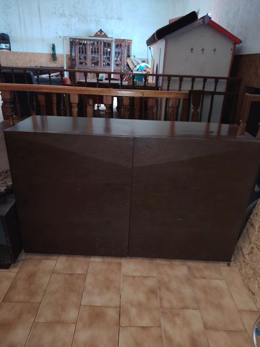 Conjunto de Móveis em Wengué Escuro  Design contemporâneo– estado usado