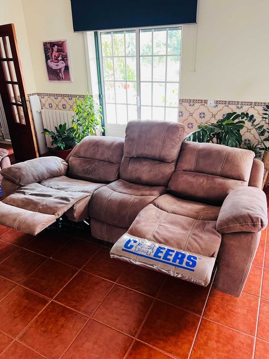 Sofá Cheers 3 Lugares - Reclinável