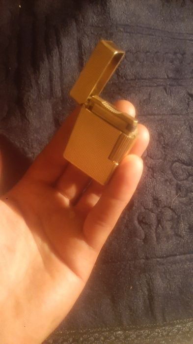 Isqueiro de bolso de gás banhado a ouro