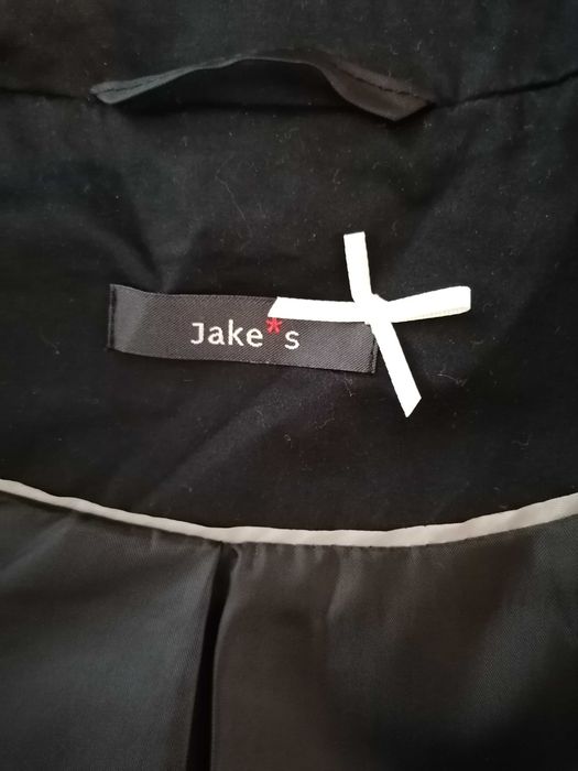 Żakiet Jake*s czarny, bawełniany, na podszewce, r. 34
