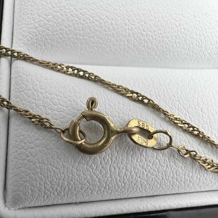 Piękny Złoty Łańcuszek Singapur 58cm P585 1,84g