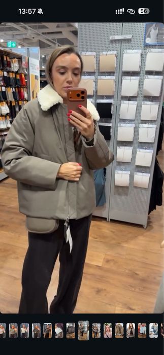 Куртка PUFFERTECH Uniqlo унісекс, оверсайз , хакі S, чорний S, M