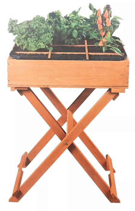 Doniczka na zioła drewniana skrzynka na balkon ogród taras na kwiaty