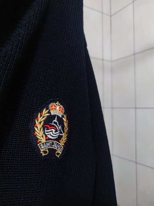 męski sweter XL Sainy James kardigan kolor granatowy ciemny niebieski