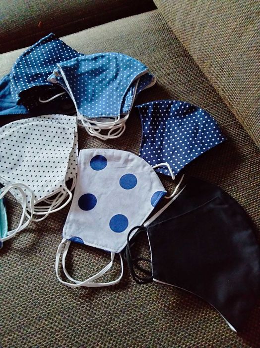 Maseczki uszyte przez krawcową