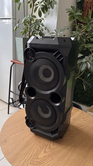Портативна Bluetooth акустична система Sven PS-550 Black з підсвічуванням для караоке 36Вт, 4 динаміка