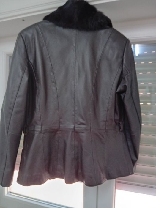 Casaco preto 100% pele - Ferrache