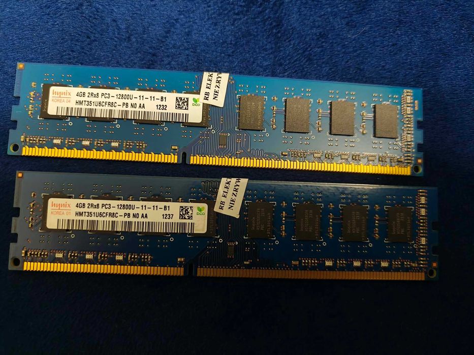 RAM DDR3 8GB 2x4GB 12800U