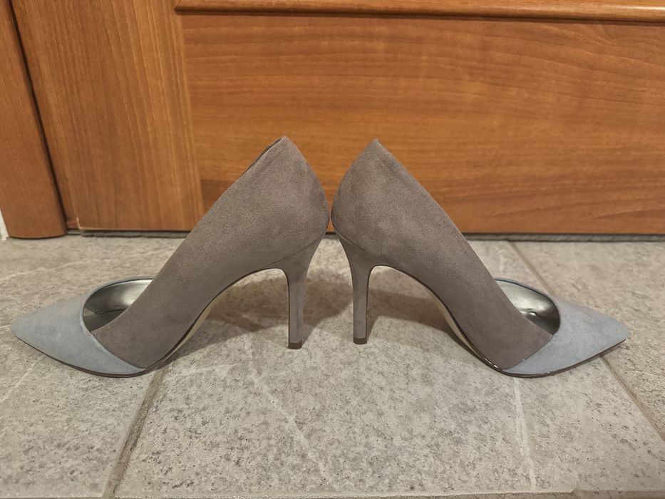 Szpilki szaro niebieskie Graceland