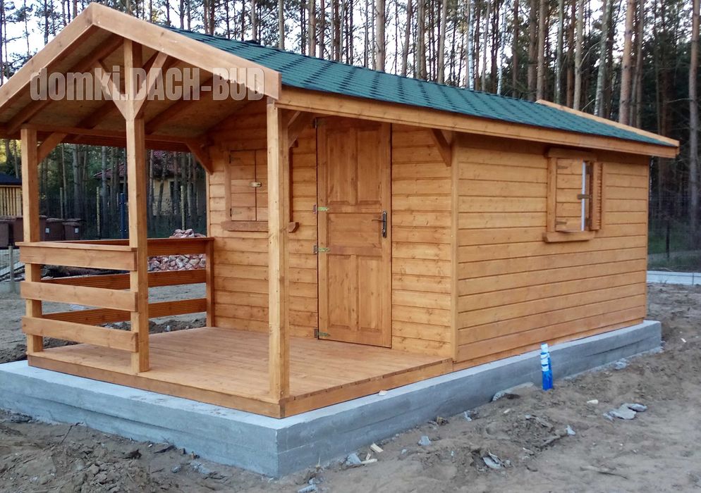 Domki drewniane STUGA 24 m² bez pozwolenia z montażem