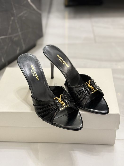 Szpilki ysl black leather