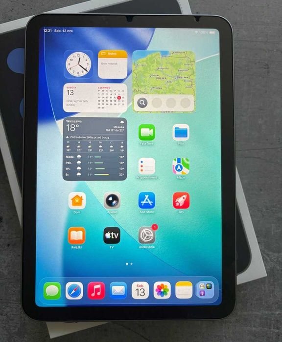 iPad Mini (A17 Pro) 128 GB Wi-Fi Space Gray | Smart Folio | Paper Feel | Bateria 100%