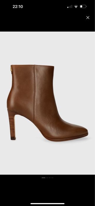 Ботильйони коричневі ralph lauren 37