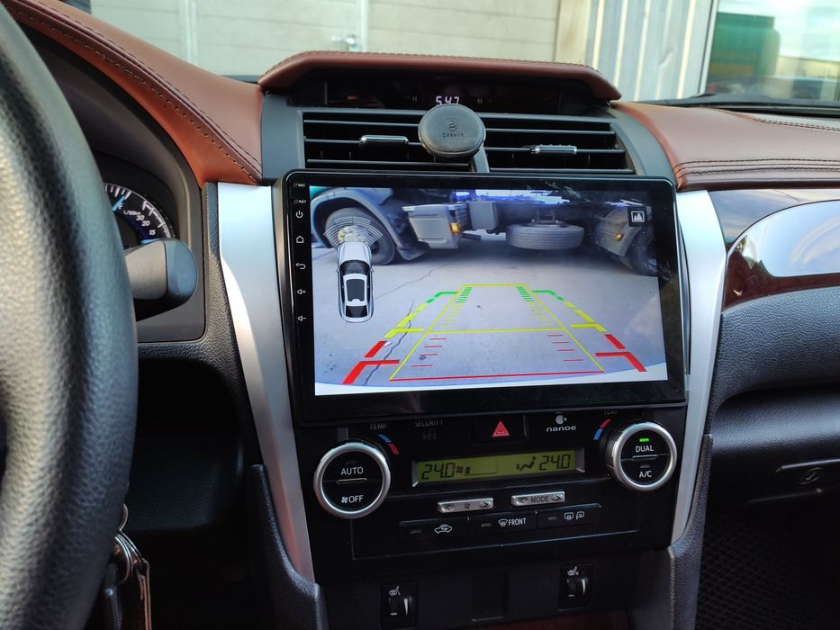 Новая магнитола Toyota Camry 50 QLED экран 8 ядер 4GB+CarPlay 4G SIM