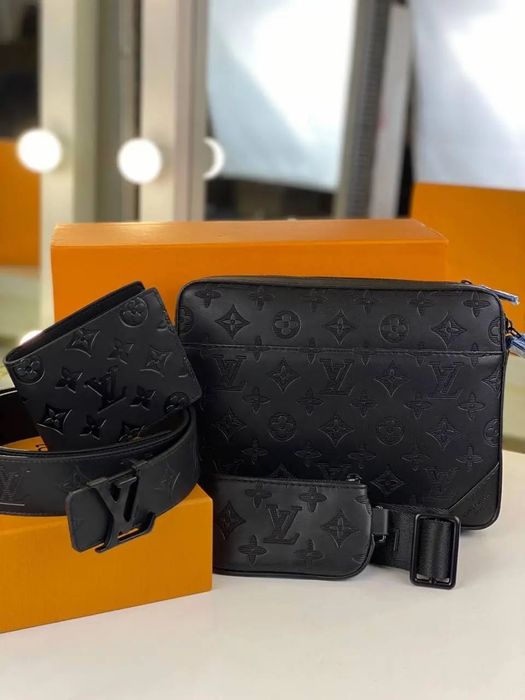 Чоловіча сумка ЛВ Луї Вітон Louis Vuitton шкіряна
