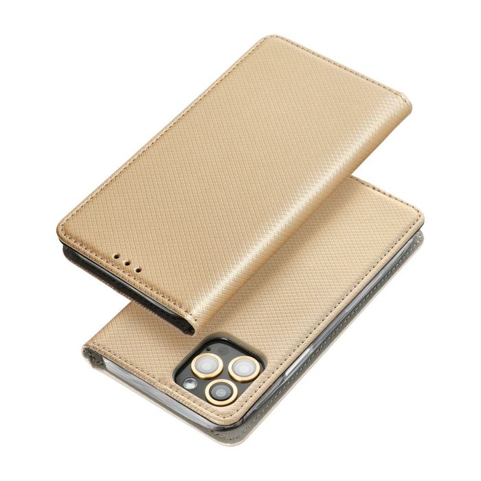 Etui z klapką na Motorola G56 5G Smart Case Book złote