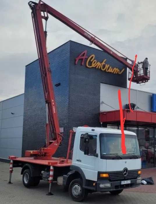 Zwyżka podnośnik koszowy usługa wycinka drzew