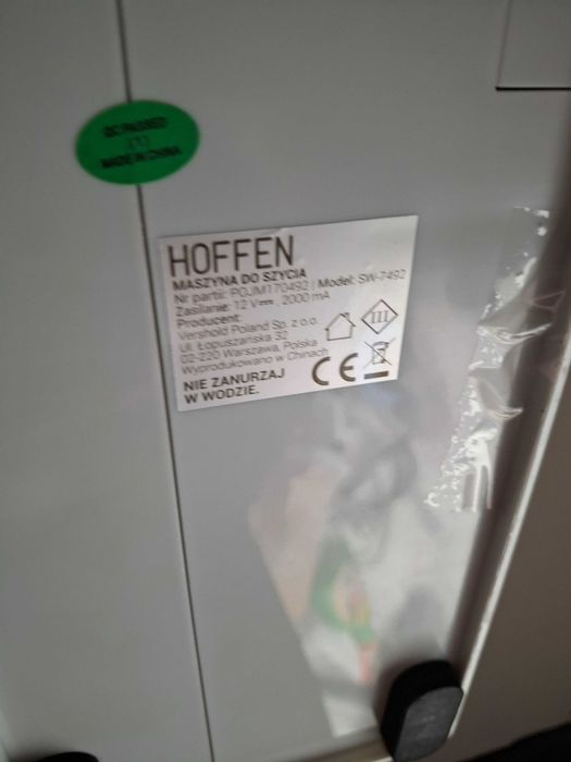 Maszyna do szycia Hoffen SW-7492