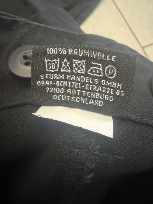 Mil-Tec – męskie spodnie cargo / bojówki militarne czarne L/XL bawełna jak nowe