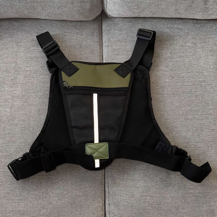 Bolsa Tática de Peito Preta para Homens e Mulheres