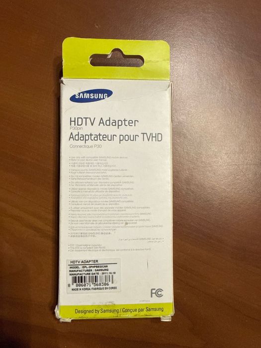 Adaptador Samsung HDTV P30 Pin - Original - Novo com caixa