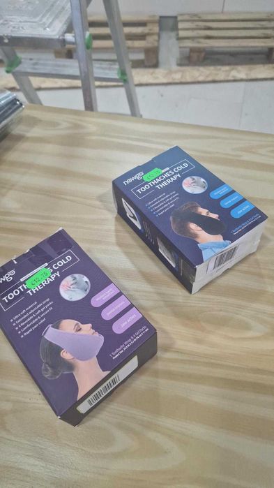 Faixa de gel reutilizável para terapia quente/fria mandibula
