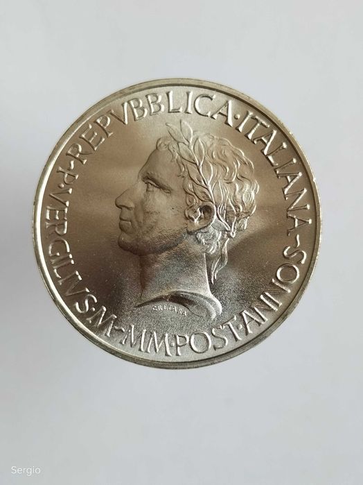 Moeda de 500 liras de Itália  Лот 181