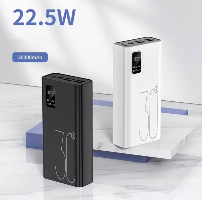 ХІТ ПРОДАЖ‼️Потужний Power Bank 30000 mAh 22,5W Villini V-0026