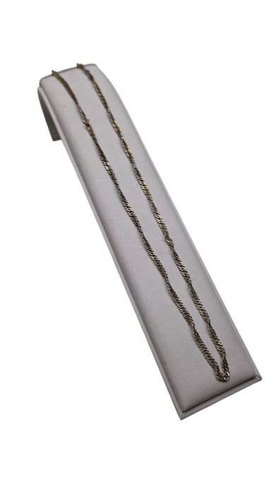 Srebrny   łancuszek  Singapur  P.925 6,51 G R.50 CM