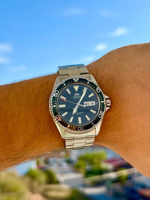 Orient Kamasu Mako III Automático Safira 200m – Full Set