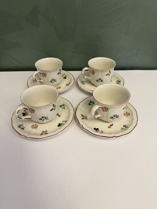 Німецький посуд сервіз Villeroy&Boch Petit Fluer, чайная пара 6 шт, 180 мл
