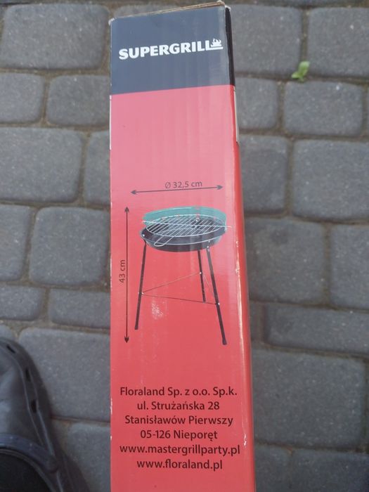 Gril okrągły 32.5 cm średnica Nowy